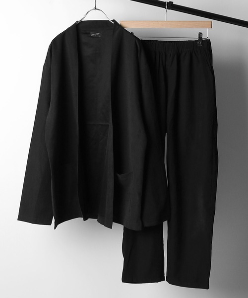 ZIP FIVE（ジップファイブ）の「【ZIP FIVE】ルーズシルエットネオスエードセットアップ（セットアップ・メンズ・ブラック/ブラウン/ベージュ/パープル系・MEDIUM/LARGE）」の2枚目の写真