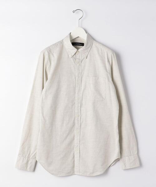 green label relaxing（グリーンレーベルリラクシング）の「SC コードドビー メランジ ボタンダウン 長袖 シャツ（シャツ/ブラウス・メンズ・ブラック/コバルトブルー/ナチュラル/ワインレッド・MEDIUM/X-LARGE/SMALL/LARGE）」の14枚目の写真