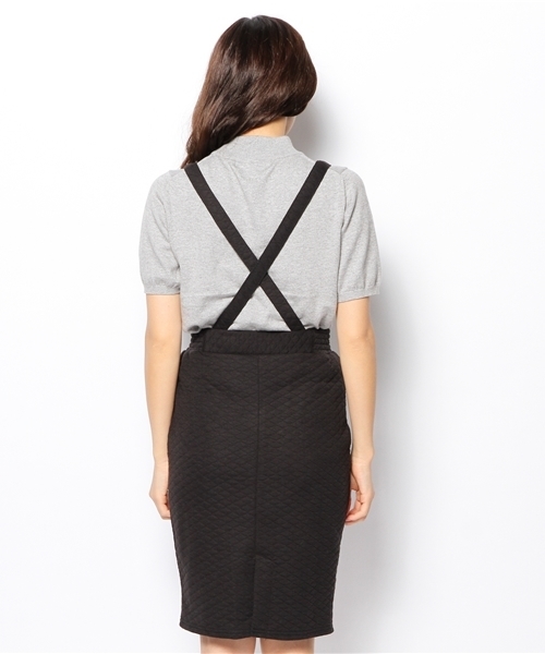 WEGO(ウィゴー)の「サス付きペンシルスカート(スカート・レディース・ブラック/ブルー・FREE)」の3枚目の写真