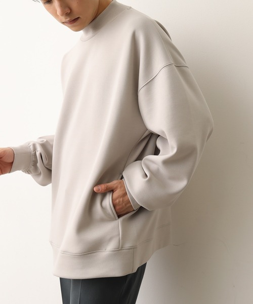 JUNRED（ジュンレッド）の「ソフトスウェットモックネック（スウェット・メンズ・ベージュ/ピンク/ミント・S/M/L）」の18枚目の写真