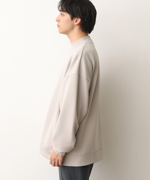 JUNRED（ジュンレッド）の「ソフトスウェットモックネック（スウェット・メンズ・ベージュ/ピンク/ミント・S/M/L）」の7枚目の写真