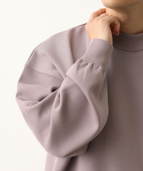 JUNRED（ジュンレッド）の「ソフトスウェットモックネック（スウェット・メンズ・ベージュ/ピンク/ミント・S/M/L）」の5枚目の写真