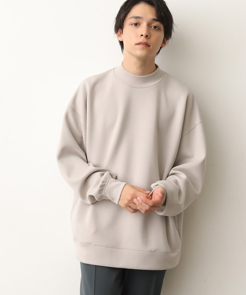 JUNRED（ジュンレッド）の「ソフトスウェットモックネック（スウェット・メンズ・ベージュ/ピンク/ミント・S/M/L）」の11枚目の写真