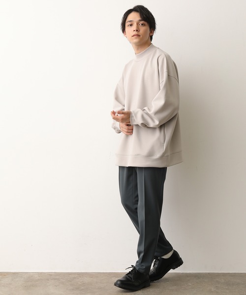 JUNRED（ジュンレッド）の「ソフトスウェットモックネック（スウェット・メンズ・ベージュ/ピンク/ミント・S/M/L）」の16枚目の写真