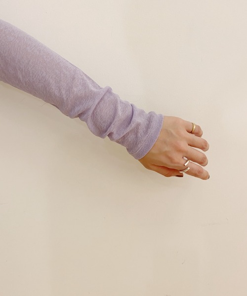 SHENERY（シーナリー）の「シアーハイネックカットソー（Tシャツ/カットソー・レディース・オフホワイト/ブラック/ライトグレー/ラベンダー・FREE）」の11枚目の写真