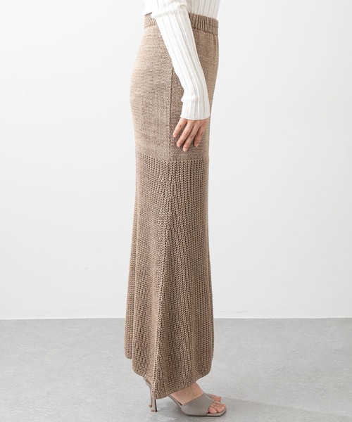 Whim Gazette（ウィムガゼット）の「切り替えリブフレアスカート