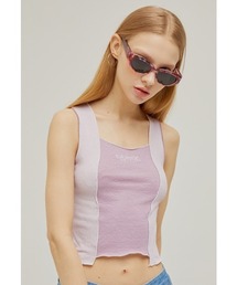 『CRANK/クランク』COLOR WAVE SLEEVELESS/カラーウェーブ タンクトップ