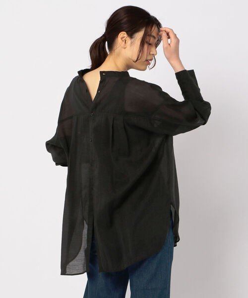 fredy repit（フレディレピ）の「【WEB限定】バックボタンシアーシャツ（シャツ/ブラウス・レディース・ブラック/ピンク/オリーブ・38）」の6枚目の写真