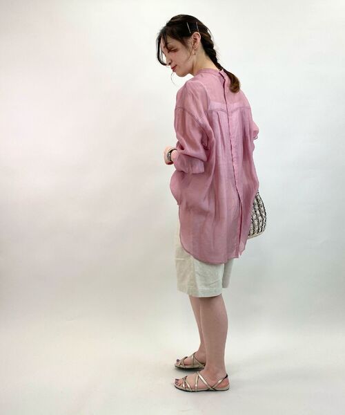 fredy repit（フレディレピ）の「【WEB限定】バックボタンシアーシャツ（シャツ/ブラウス・レディース・ブラック/ピンク/オリーブ・38）」の17枚目の写真