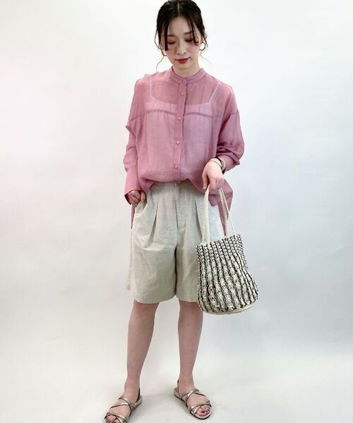 fredy repit（フレディレピ）の「【WEB限定】バックボタンシアーシャツ（シャツ/ブラウス・レディース・ブラック/ピンク/オリーブ・38）」の18枚目の写真