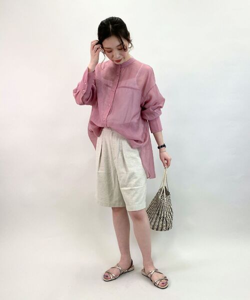 fredy repit（フレディレピ）の「【WEB限定】バックボタンシアーシャツ（シャツ/ブラウス・レディース・ブラック/ピンク/オリーブ・38）」の19枚目の写真