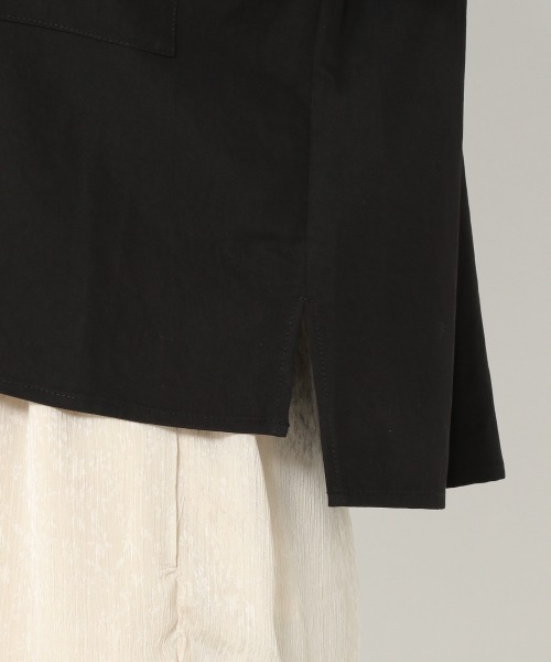 mysty woman(ミスティウーマン)の「開襟オーバーシャツ 943505(シャツ/ブラウス・レディース・ブラック/ベージュ/アイボリー・FREE)」の17枚目の写真