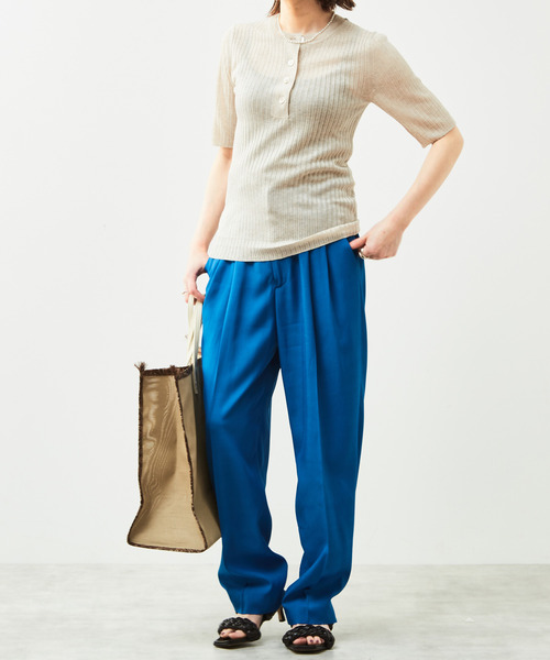 【セール】martinique/ドライタッチ2タックパンツ（その他パンツ）｜martinique（マルティニーク）