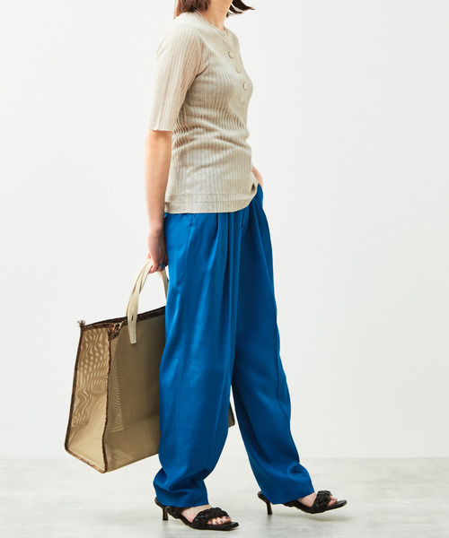 【セール】martinique/ドライタッチ2タックパンツ（その他パンツ）｜martinique（マルティニーク）