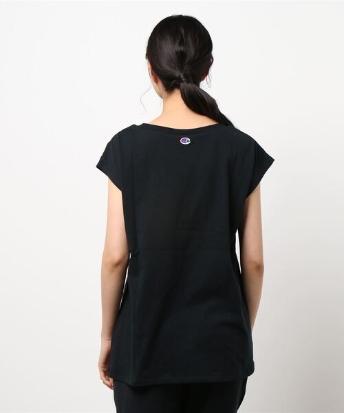 Champion（チャンピオン）の「【Champion】Ａラインフレンチスリーブ（Tシャツ/カットソー・レディース・ホワイト/ブラック/ブラウン/ピンク/オレンジ・M/L）」の7枚目の写真