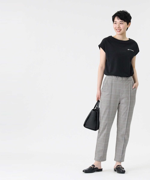 Champion（チャンピオン）の「【Champion】Ａラインフレンチスリーブ（Tシャツ/カットソー・レディース・ホワイト/ブラック/ブラウン/ピンク/オレンジ・M/L）」の17枚目の写真