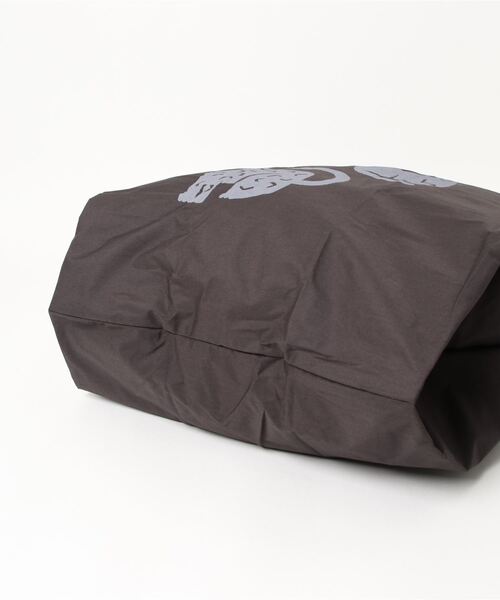 392 plusm(サンキューニプリュスエム)の「TC square bag BIG(エコバッグ/サブバッグ・レディース・ブラック/グリーン/ナチュラル/ライトパープル・FREE)」の7枚目の写真
