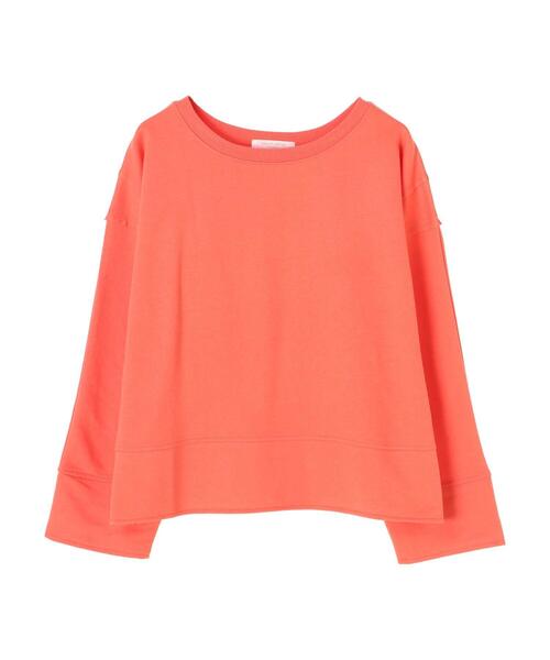 Green　Parks（グリーンパークス）の「ショート丈カットプルオーバー＊（Tシャツ/カットソー・レディース・チャコールグレー/グレー/オレンジ/ブルー・FREE）」の12枚目の写真