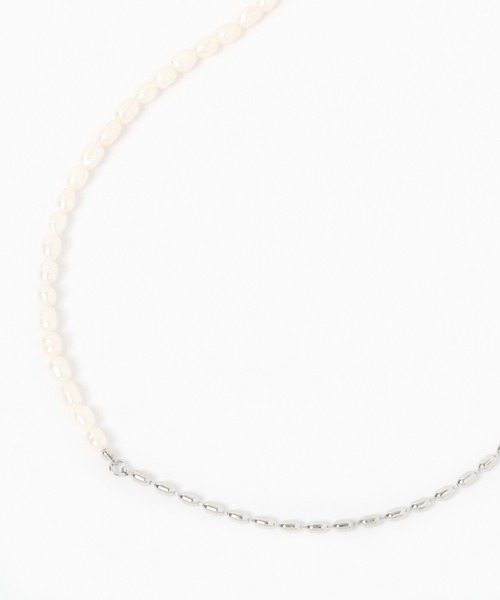 LOWRYS FARM（ローリーズファーム）の「淡水ミニパールネックレス　946155（ネックレス・レディース・アイボリー/シルバー/ゴールド/グレー・FREE）」の8枚目の写真