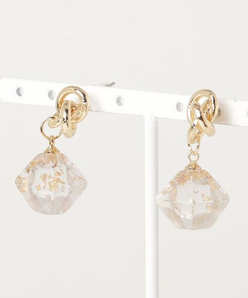 WEGO（ウィゴー）の「WEGO/メタル封入ピアス（ピアス（両耳用）・レディース・シルバー/ゴールド・FREE）」の2枚目の写真