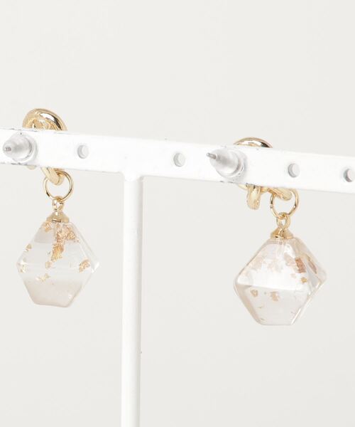 WEGO（ウィゴー）の「WEGO/メタル封入ピアス（ピアス（両耳用）・レディース・シルバー/ゴールド・FREE）」の4枚目の写真