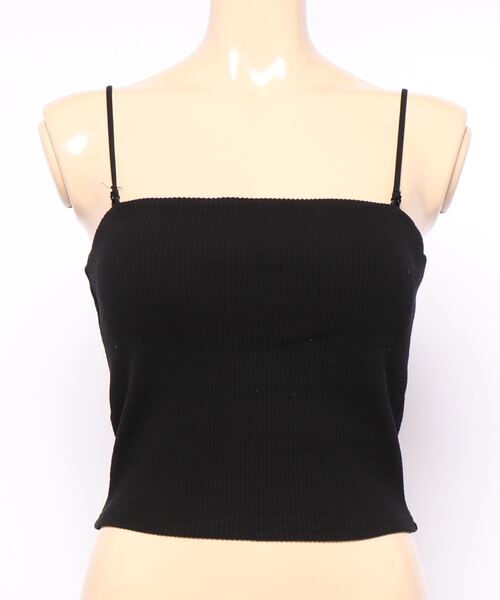 one way（ワンウェイ）の「【oneway Jeans】ベア型ボーダーキャミ（キャミソール・レディース・ホワイト/ブラック/ブラック系その他/イエロー系その他・FREE）」の3枚目の写真