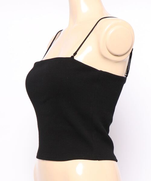 one way（ワンウェイ）の「【oneway Jeans】ベア型ボーダーキャミ（キャミソール・レディース・ホワイト/ブラック/ブラック系その他/イエロー系その他・FREE）」の7枚目の写真