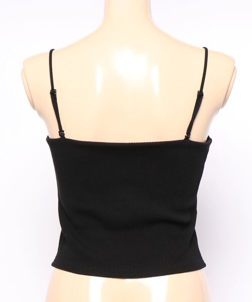 one way（ワンウェイ）の「【oneway Jeans】ベア型ボーダーキャミ（キャミソール・レディース・ホワイト/ブラック/ブラック系その他/イエロー系その他・FREE）」の6枚目の写真