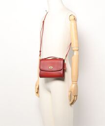 ✨美品✨ コーチ ヘリテージ マップ ショルダーバッグ レザー ターンロック COACH（コーチ）の「キップ ターンロック クロスボディ