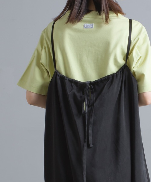 OMNES Another Edition（オムネス アナザーエディション）の「サテンキャミワンピース（ワンピース・レディース・ブラック/ミント/モカ・FREE）」の4枚目の写真