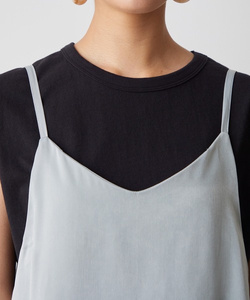 OMNES Another Edition（オムネス アナザーエディション）の「サテンキャミワンピース（ワンピース・レディース・ブラック/ミント/モカ・FREE）」の21枚目の写真