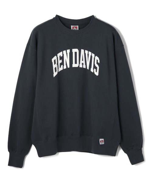 BEN DAVIS/WHITE LABEL（ベンデイビス ホワイトラベル）の「BENDAVIS/ベンデイビス/カレッジプリントクルーネックスウェット/CollegeLogo CrewNeckSweat（スウェット・メンズ・ブラック/パープル/グレー・X-LARGE/LARGE/MEDIUM）」の2枚目の写真
