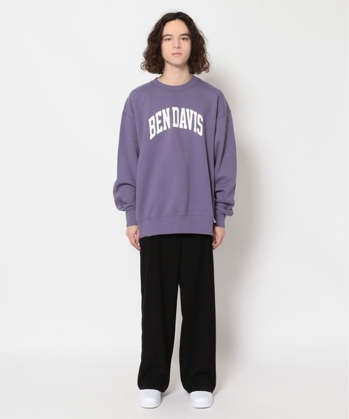 BEN DAVIS/WHITE LABEL（ベンデイビス ホワイトラベル）の「BENDAVIS/ベンデイビス/カレッジプリントクルーネックスウェット/CollegeLogo CrewNeckSweat（スウェット・メンズ・ブラック/パープル/グレー・X-LARGE/LARGE/MEDIUM）」の7枚目の写真