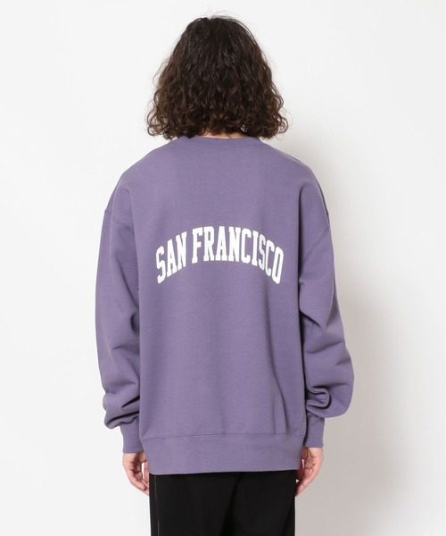 BEN DAVIS/WHITE LABEL（ベンデイビス ホワイトラベル）の「BENDAVIS/ベンデイビス/カレッジプリントクルーネックスウェット/CollegeLogo CrewNeckSweat（スウェット・メンズ・ブラック/パープル/グレー・X-LARGE/LARGE/MEDIUM）」の6枚目の写真