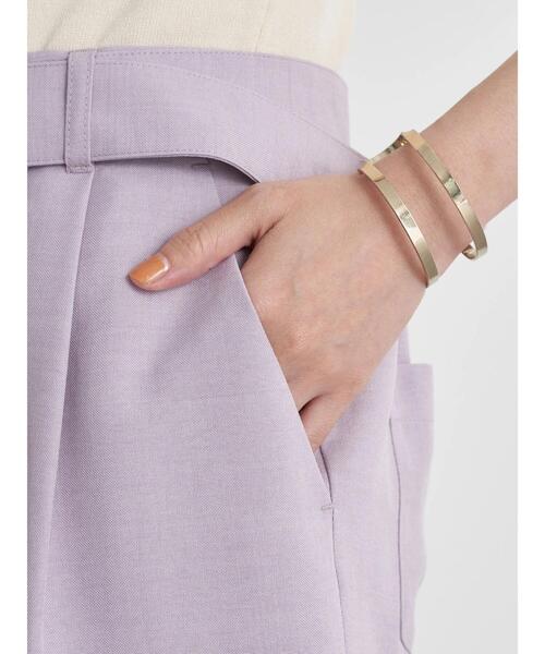 earth music&ecology（アースミュージックアンドエコロジー）の「ベルト付きショートパンツ　＊（その他パンツ・レディース・グリーン/ライトベージュ/ラベンダー・FREE）」の11枚目の写真