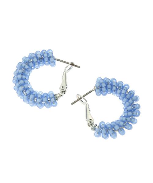 YECCA VECCA（イェッカヴェッカ）の「2wayビーズリングピアス＊＊（ピアス（両耳用）・レディース・ライトグレー/ブルー/パープル・FREE）」の11枚目の写真