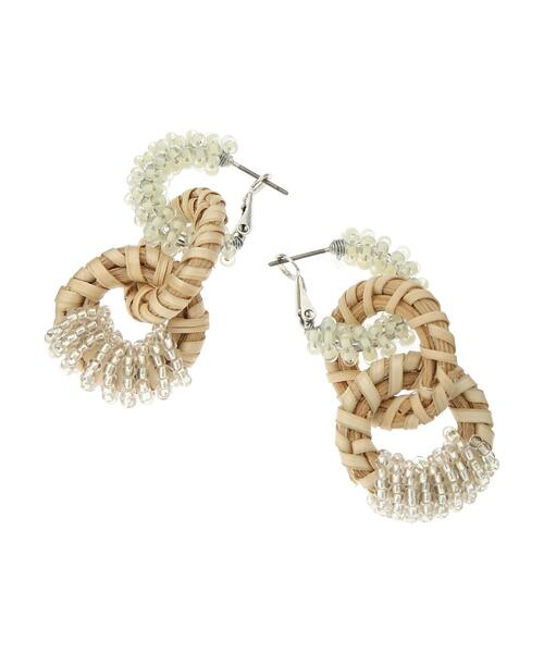 YECCA VECCA（イェッカヴェッカ）の「2wayビーズリングピアス＊＊（ピアス（両耳用）・レディース・ライトグレー/ブルー/パープル・FREE）」の12枚目の写真