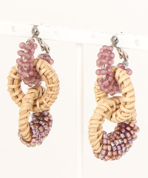 YECCA VECCA（イェッカヴェッカ）の「2wayビーズリングピアス＊＊（ピアス（両耳用）・レディース・ライトグレー/ブルー/パープル・FREE）」の13枚目の写真