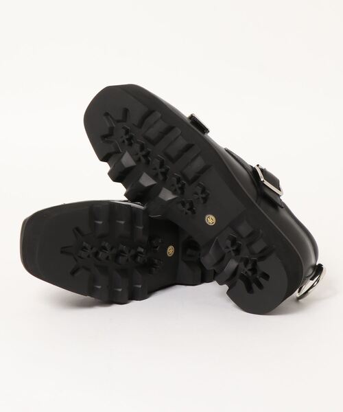 endevice（エンデヴァイス）の「バックリング モンクストラップ スクエアトゥ ドレスシューズ（ドレスシューズ・メンズ・ブラック・44/40/42）」の3枚目の写真