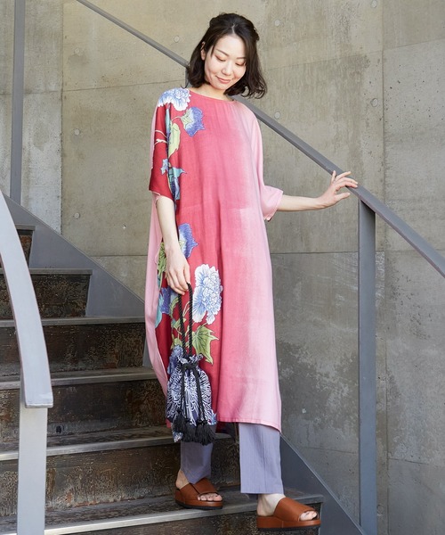 カヤ（カヤ）の「【カヤ】薄暮の芍薬ワンピース（ワンピース）」 - WEAR