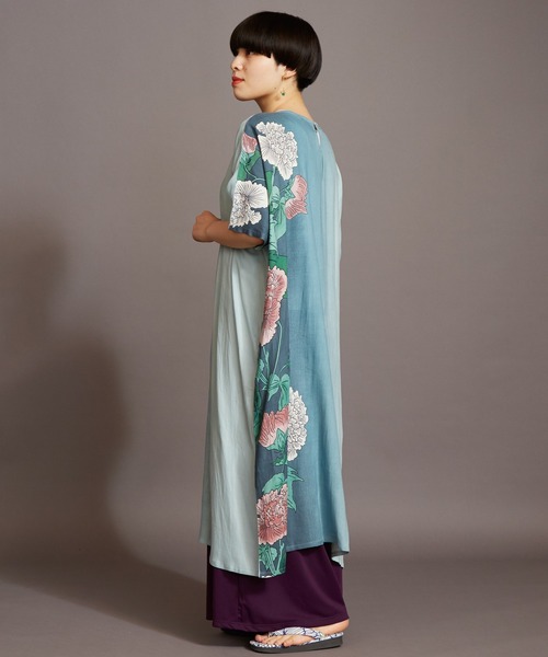 カヤ（カヤ）の「【カヤ】薄暮の芍薬ワンピース（ワンピース）」 - WEAR