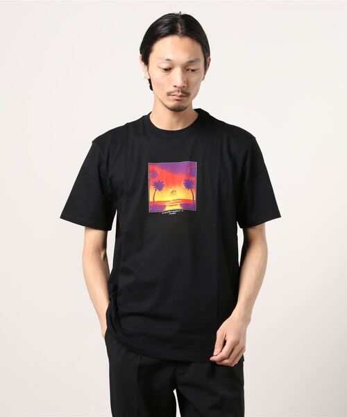 Carhartt WIP(カーハートダブリューアイピー)の「S/S TROPICAL T-SHIRT(Tシャツ/カットソー・メンズ・ホワイト/オレンジ/エメラルド/ブラック・LARGE/X-LARGE/MEDIUM/SMALL)」の3枚目の写真
