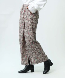 【 Allumer / アリュメール 】 ペーズリープリント ワイドパンツ 8174452