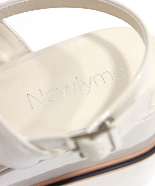 Newlyme(ニューリーミー)の「厚底ダブルヒールサンダル(サンダル・レディース・ライトグレー/ライトピンク/ホワイト/ベージュ/ブラック/ゴールド・22.5cm/23cm/23.5cm/24cm/24.5cm/25cm/25.5cm)」の20枚目の写真
