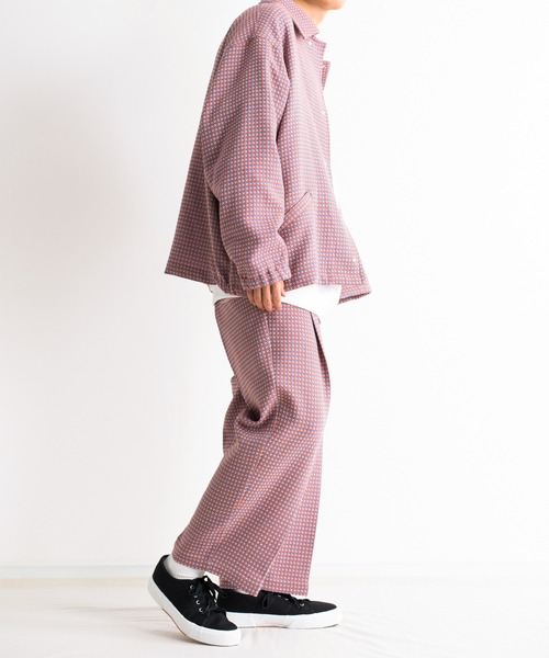 neon sign 17AW double breasted jacket