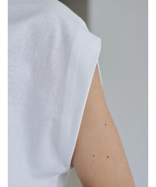 earth music&ecology（アースミュージックアンドエコロジー）の「スリーブレスカットチュニック ＊（Tシャツ/カットソー・レディース・オフホワイト・FREE）」の7枚目の写真