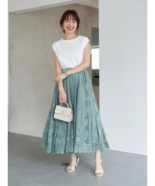 earth music&ecology（アースミュージックアンドエコロジー）の「スリーブレスカットチュニック ＊（Tシャツ/カットソー・レディース・オフホワイト・FREE）」の13枚目の写真