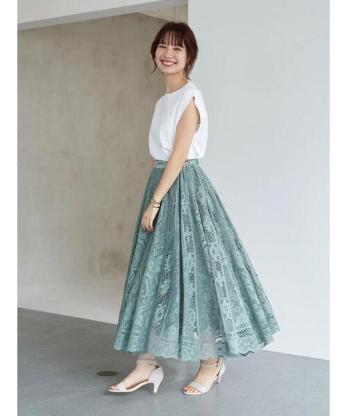 earth music&ecology（アースミュージックアンドエコロジー）の「スリーブレスカットチュニック ＊（Tシャツ/カットソー・レディース・オフホワイト・FREE）」の14枚目の写真