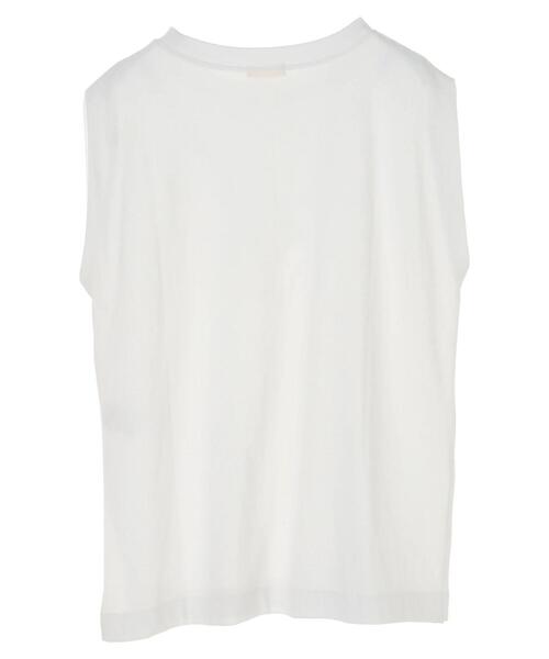 earth music&ecology（アースミュージックアンドエコロジー）の「スリーブレスカットチュニック ＊（Tシャツ/カットソー・レディース・オフホワイト・FREE）」の17枚目の写真