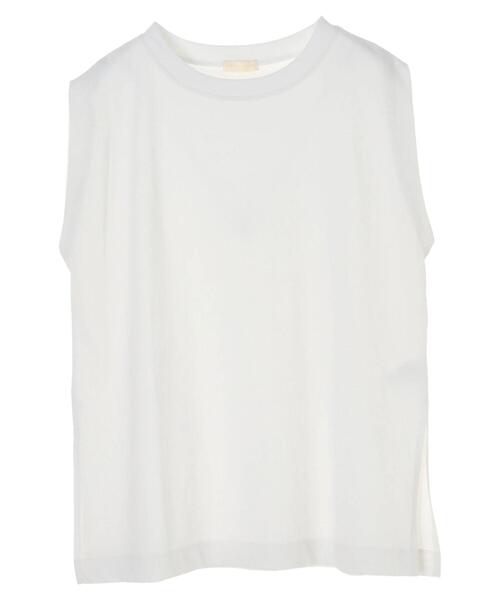 earth music&ecology（アースミュージックアンドエコロジー）の「スリーブレスカットチュニック ＊（Tシャツ/カットソー・レディース・オフホワイト・FREE）」の21枚目の写真